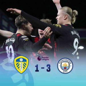 Manchester City defeated Leeds United 3-1