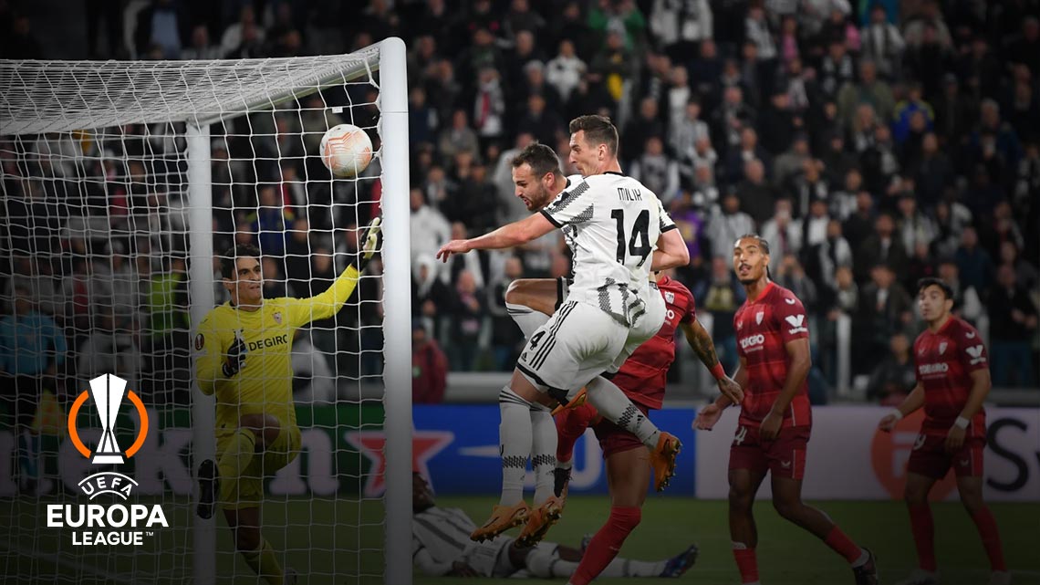 Juventus-Sevilla draw, Roma beat Bayer